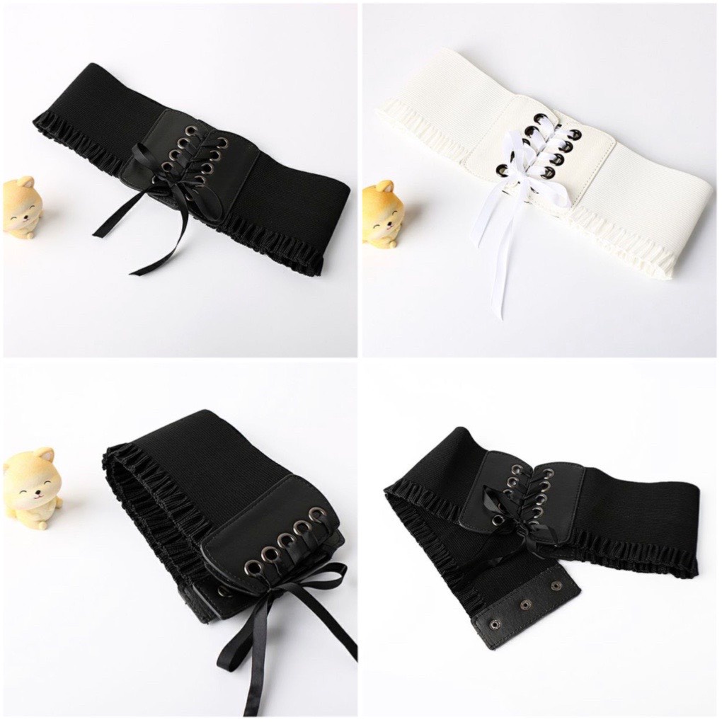 [ CÓ SẴN - FULLSIZE] Corset đai váy freesize khóa bấm Belt corset chun điệu cho nàng