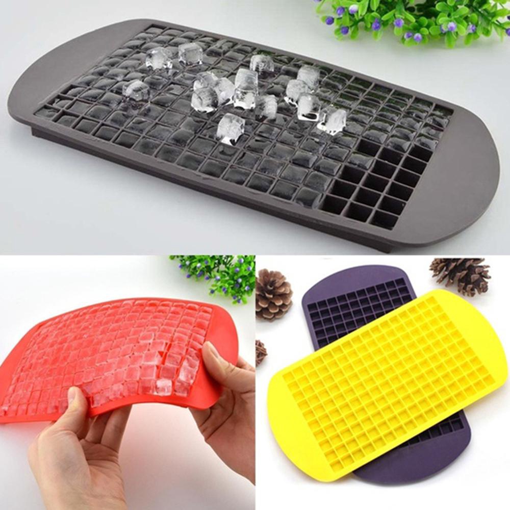 Khay làm đá viên 160 ô vuông nhỏ bằng silicone DIY