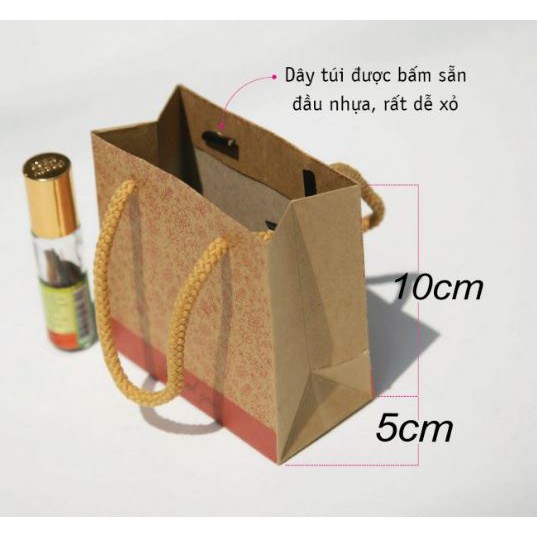 Túi giấy giá siêu rẻ (Mẫu túi 16) đựng quà đựng son size 10x10x5 cm