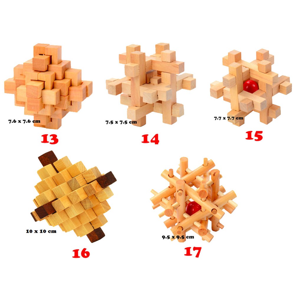 Giải đố gỗ Wood puzzle - Đồ chơi thông minh trí tuệ