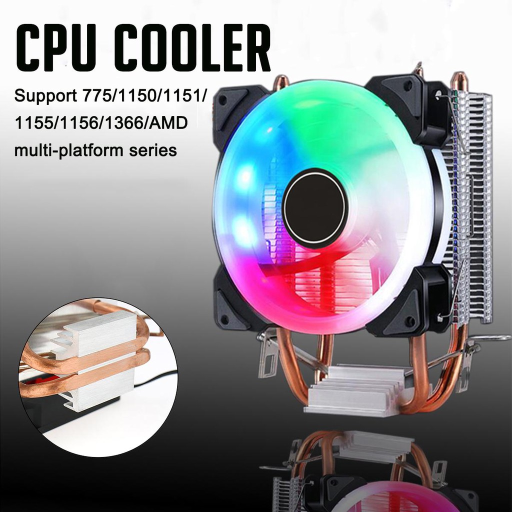 Tản Nhiệt Khí cool storm T50 Led RGB Dual Fan-Hỗ Trợ All CPU