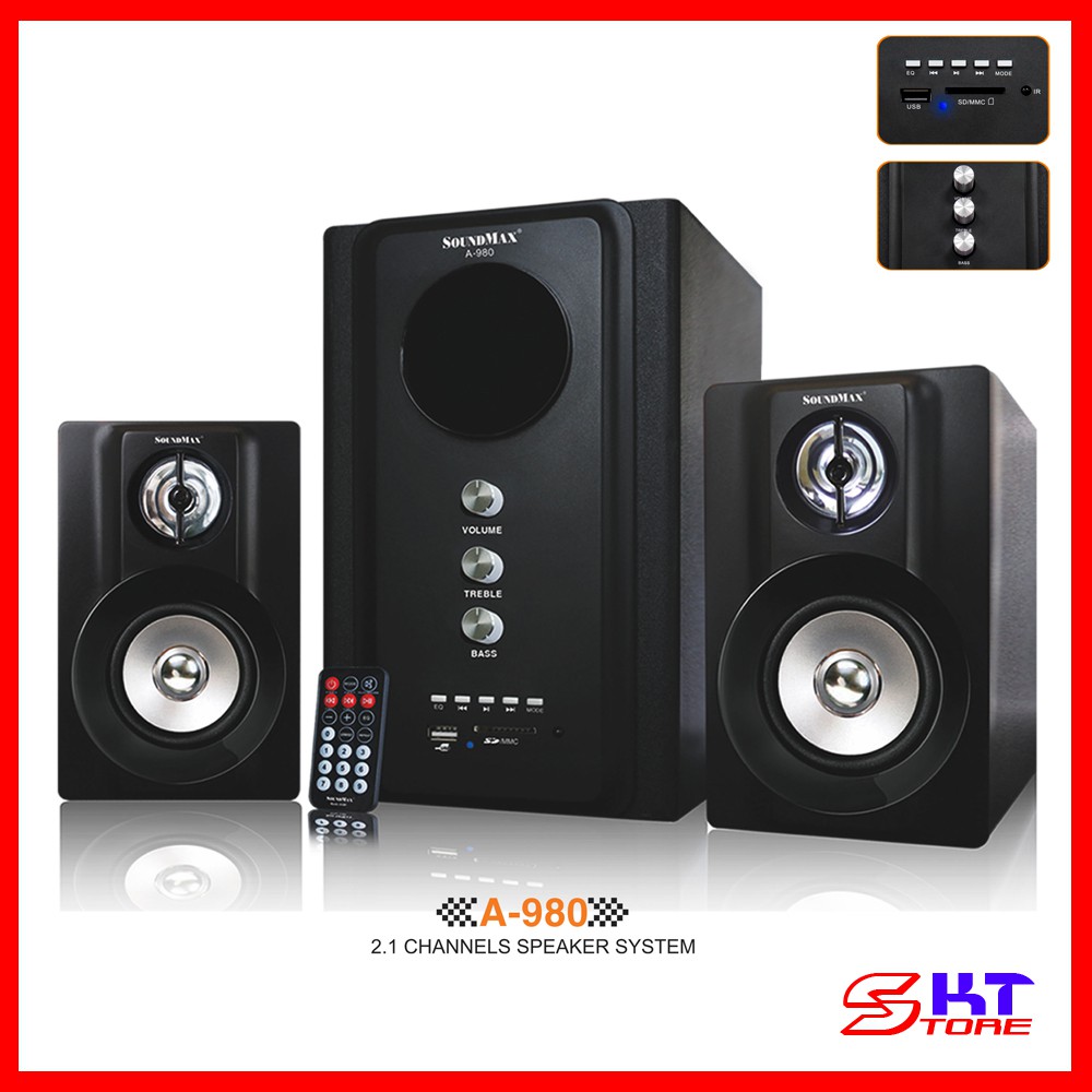 Loa Vi Tính Bluetooth SoundMax A980 - Hàng Chính Hãng