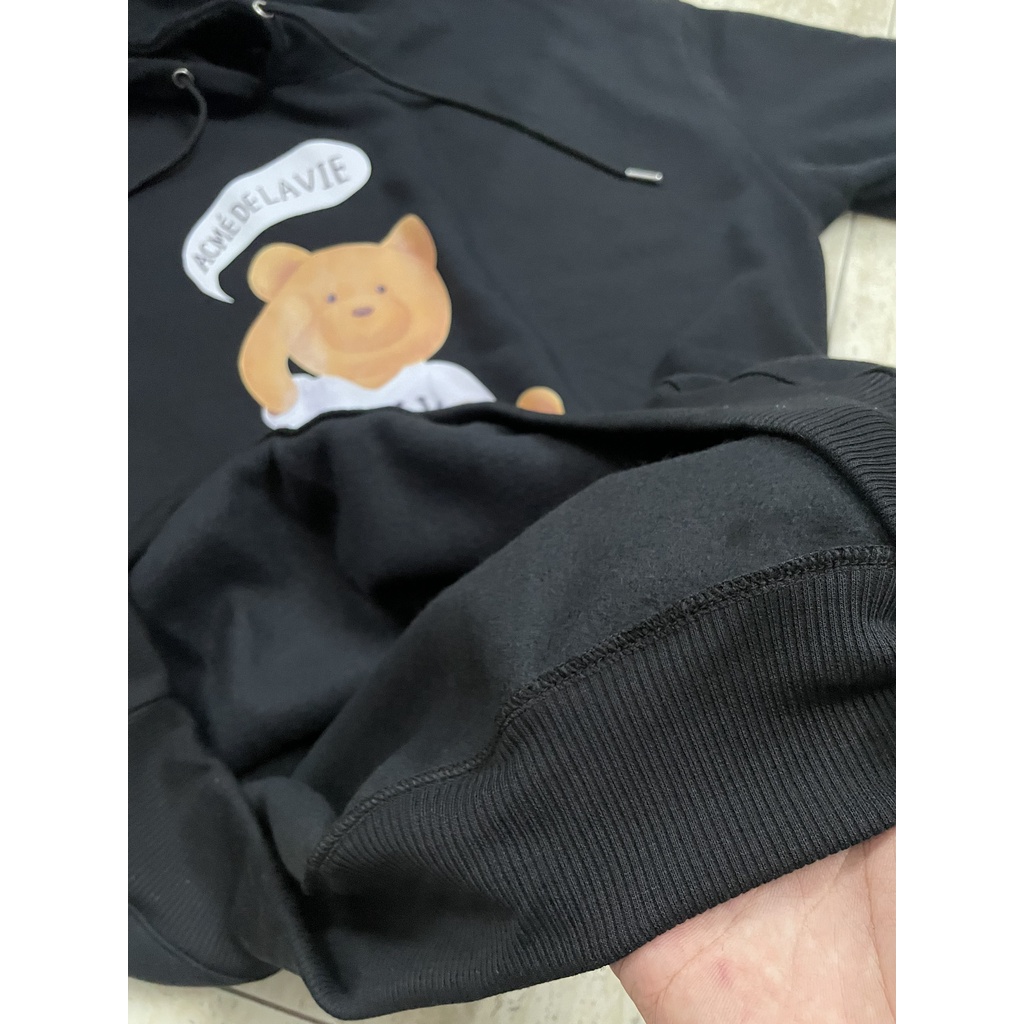 Áo Nỉ HOODIE ADLV Speech Balloon Teddy Bear, Form RỘNG chuẩn Xu Hướng, nỉ bông Cao Cấp Unisex Nam Nữ, KKIM Style