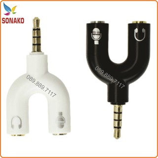 Jack chia Audio 3.5 ra Mic và Loa