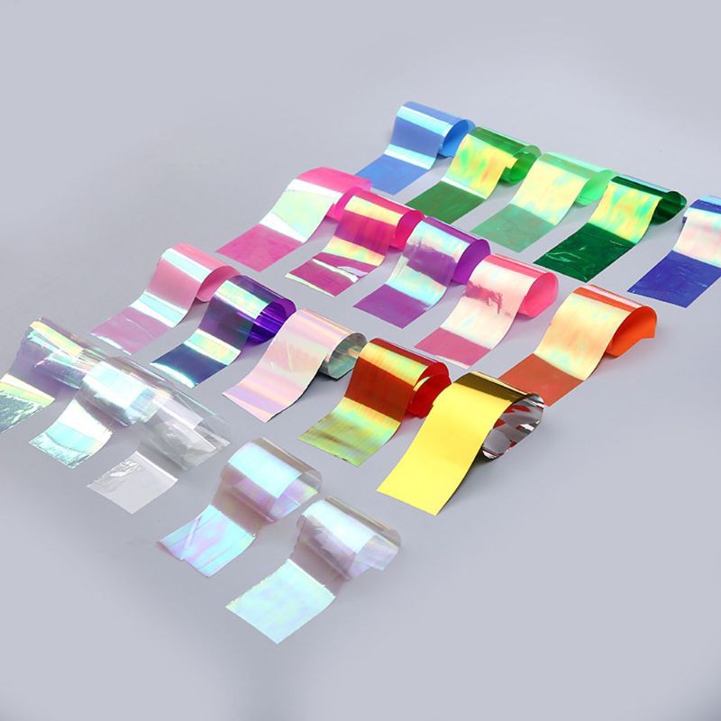 1 bộ giấy auroa hiệu ứng phản chiếu dùng làm trang sức thủ công bằng nhựa epoxy
