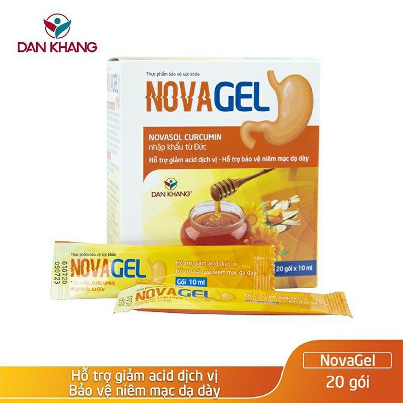 Giảm đau dạ dày Novagel hộp 20 gói date 2027