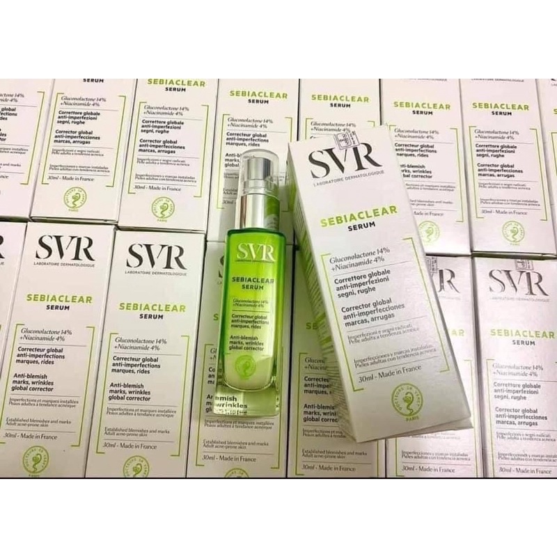Serum SVR Sebiaclear  Dành Cho Da Mụn Giúp Thông Thoáng Lỗ Chân Lông, Mềm Mịn Da 30ml