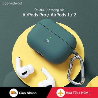Ốp XUNDD dùng cho tai nghe AirPods 1/2, AirPods Pro ,Chống sốc, Silicon chống thấm