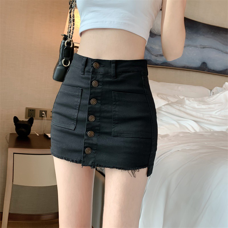 Chân Váy Denim Chữ A Cạp Cao Thời Trang Cho Nữ | BigBuy360 - bigbuy360.vn