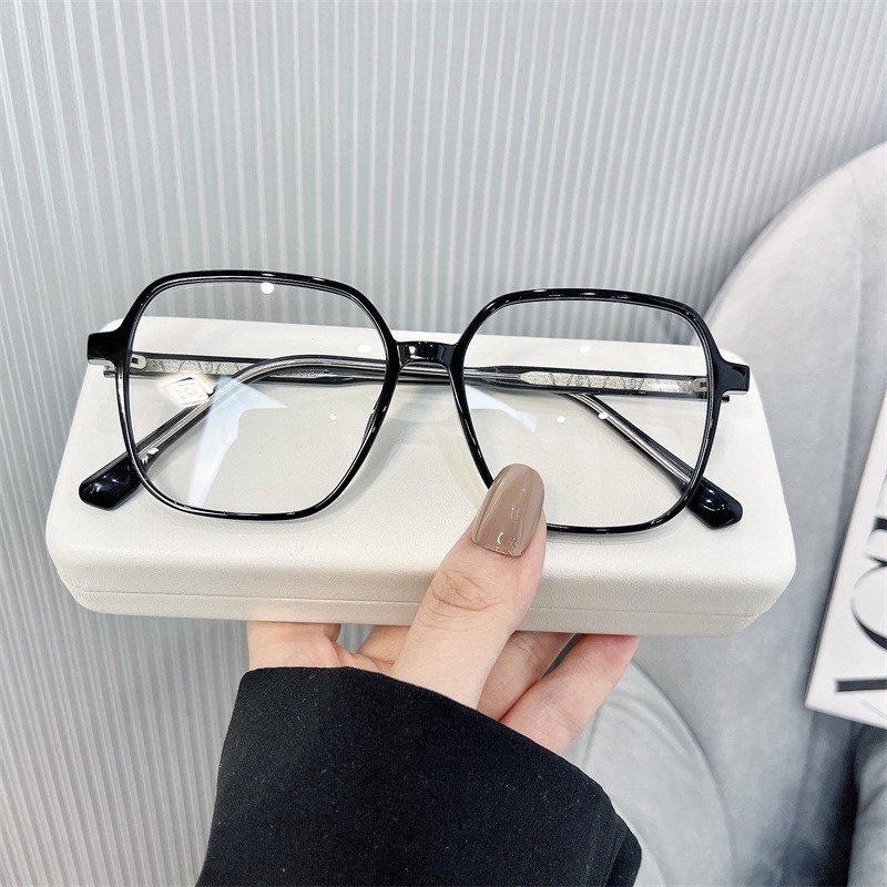 Mắt Kính Gọng Vuông Oversize TR90 Chống Ánh Sáng Xanh Thời Trang Hàn Quốc