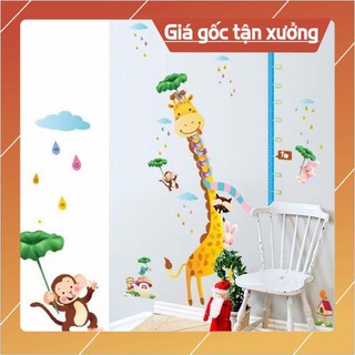 Decal thước đo chiều cao, thước đo chiều cao dán tường cho bé