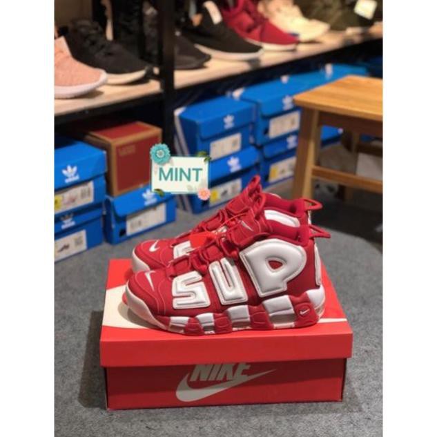 12.12 Xả kho ( SALE SỐC - Video ) Giày Sneaker Uptempo Supreme Red ^ *