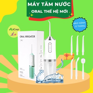 Máy tăm nước Oral Irrigator - Tăm nước cầm tay vệ sinh răng miệng siêu sạch với 3 chế độ, Bản tiêu chuẩn quốc tế