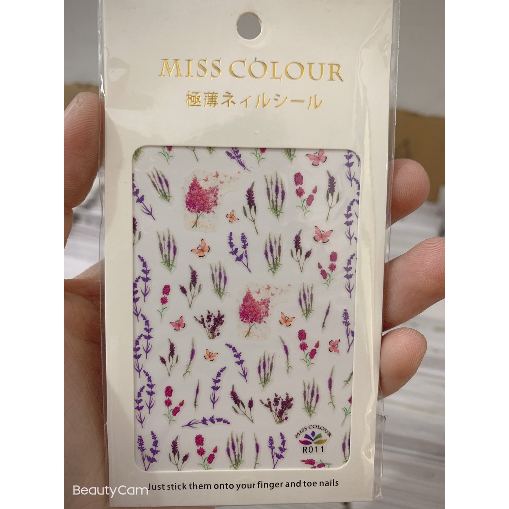 sticker nail tragng trí