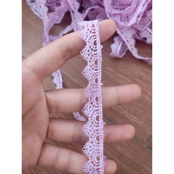 Ren viền- ren chân thêu trang trí váy áo, làm phụ kiện handmade, DIY cho doll