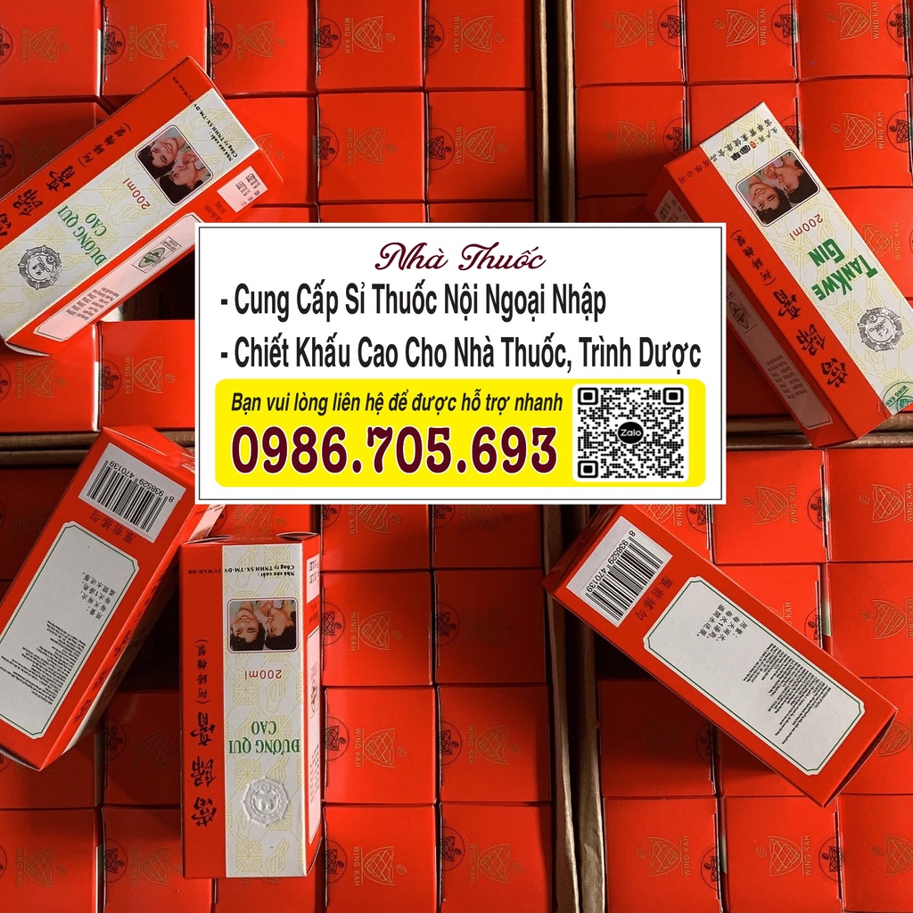 ĐƯƠNG QUY CAO – TANKWE GIN SIRO 200ML