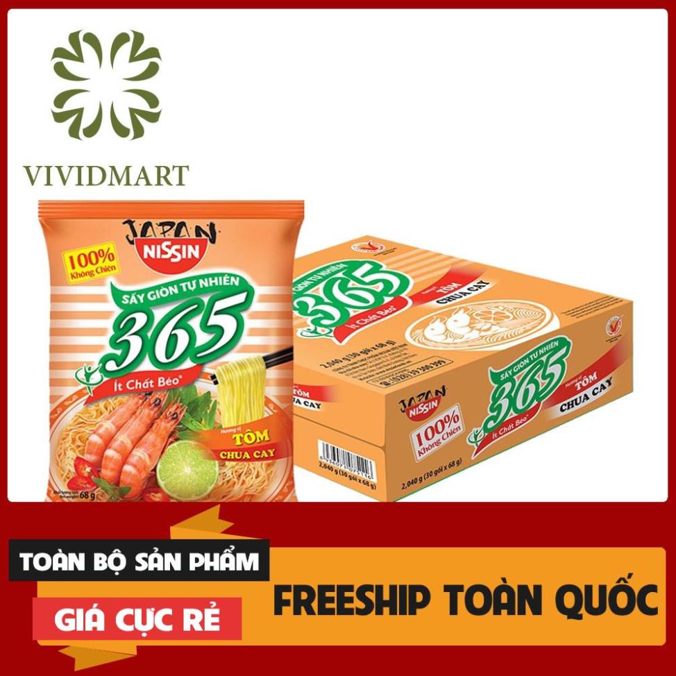 [HCM] THÙNG MÌ 365 KHÔNG CHIÊN 4 VỊ: XÍ QUÁCH THỊT BẰM, TÔM CHUA CAY, LẨU THÁI HẢI SẢN, SÚP MISO RONG BIỂN NHẬT - NISSIN