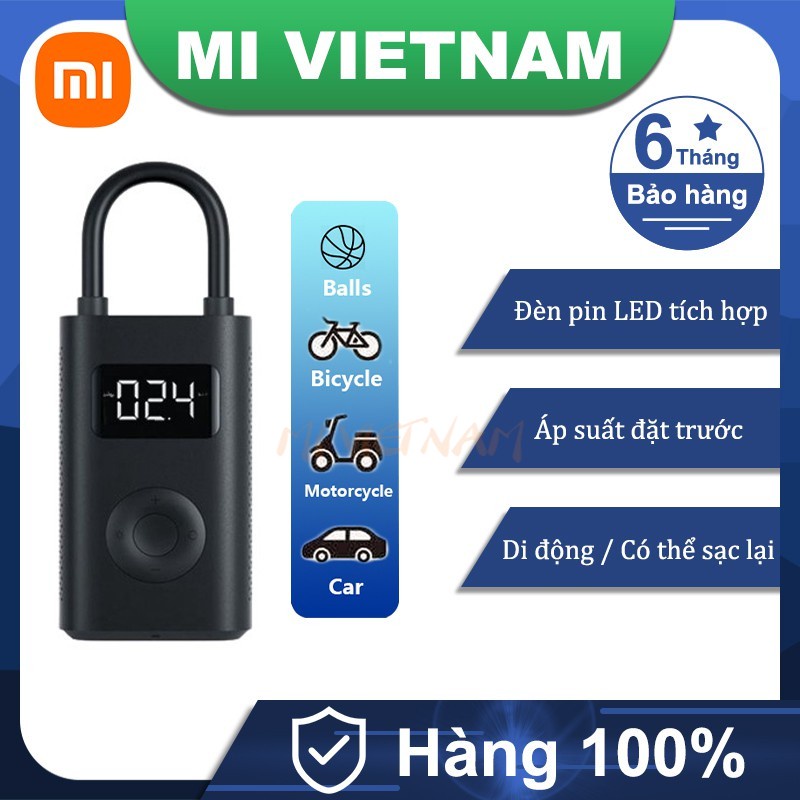 Bơm cầm tay đa năng Xiaomi Mijia Bicycle Pump MJCQB02QJ Pump 1S - Máy bơm lốp xe Xiaomi bản quốc tế