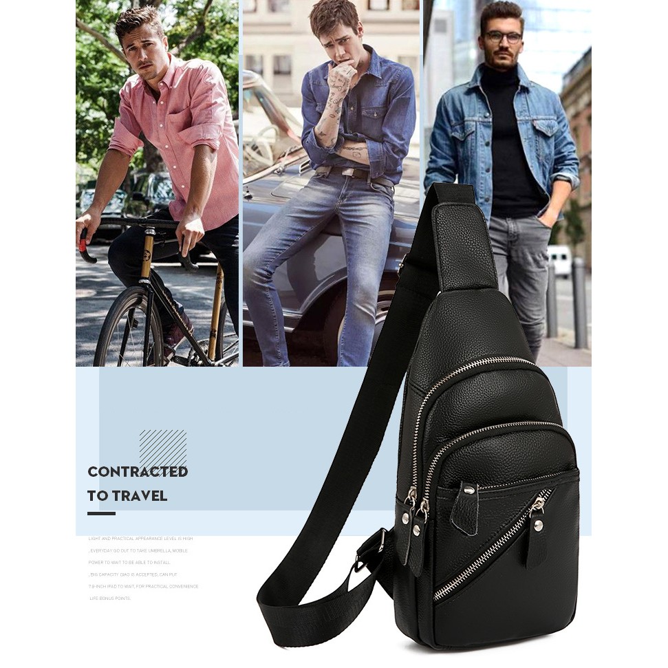 túi chéo da thật trẻ trung cá tính sang trọng lịch lãm