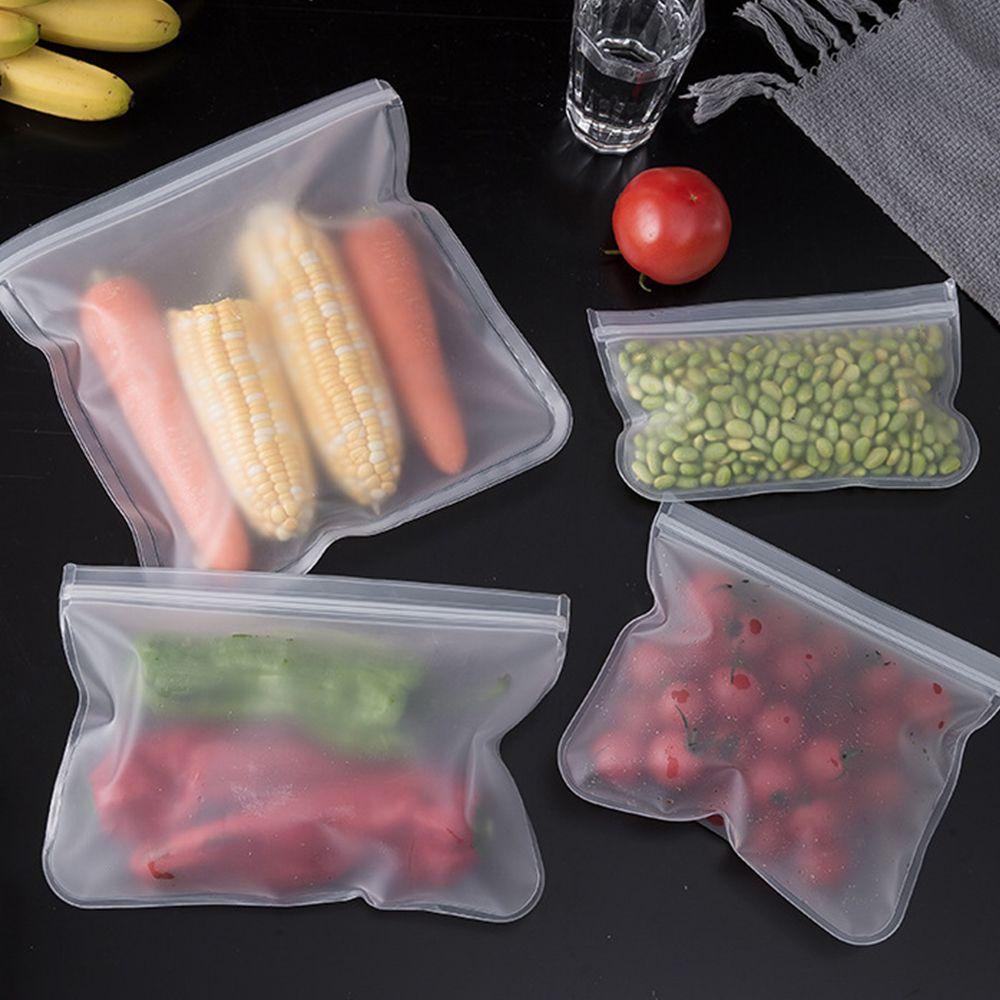 BSUNS Set 1 / 3 Túi Đựng Thực Phẩm Có Khóa Kéo Tiện Dụng