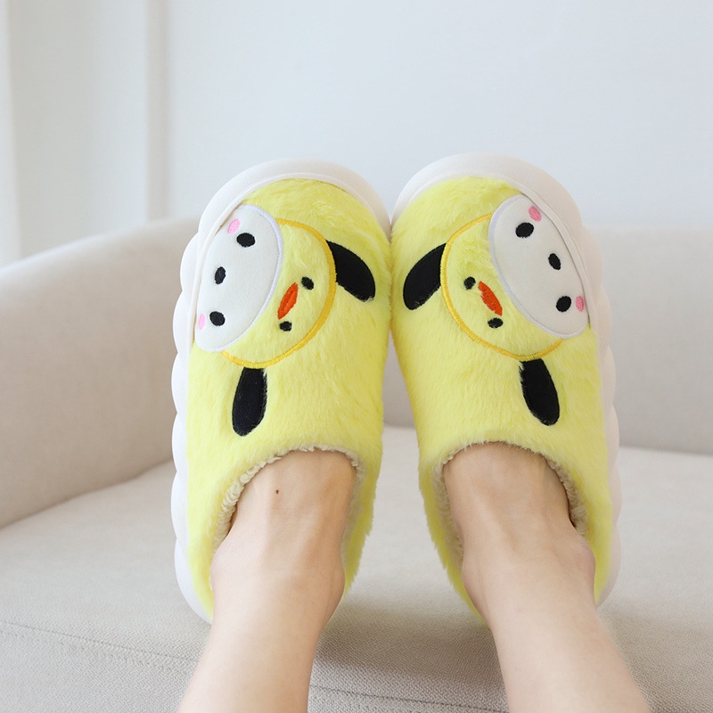 SANRIO Mới Dép Bông Đi Trong Nhà Chống Trượt Hình Cinnamoroll KT Kuromi Purin Melody Pachacco