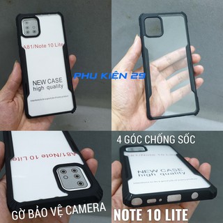 [Samsung Note 10 Lite] Ốp lưng chống sốc lưng trong Viseon