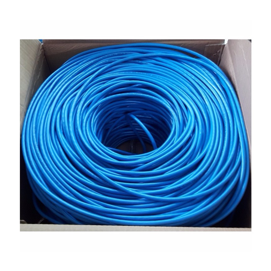 Dây cáp mạng cat5e bấm sẵn 2 đầu 15m (Xanh) -cat5e 15m