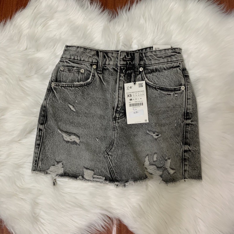 Pass Chân Váy Jean Zara New Tag Sz XS