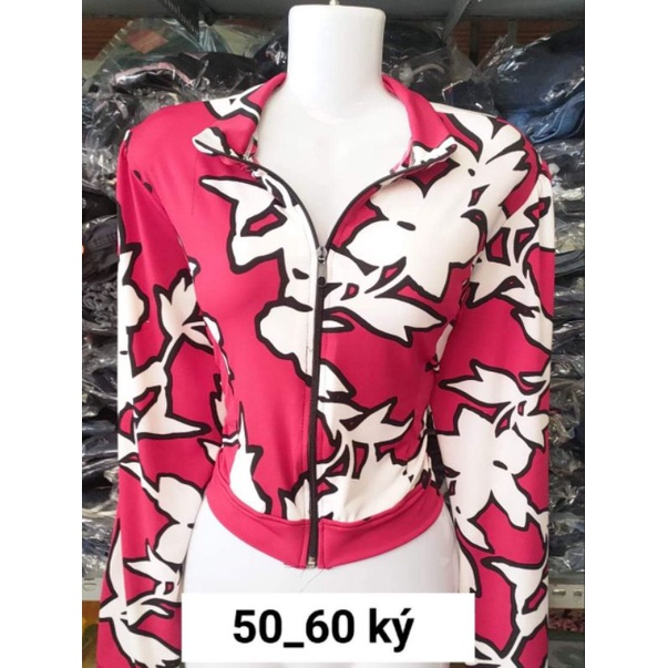 Áo khoác chống nắng thun aty đẹp có khoá kéo