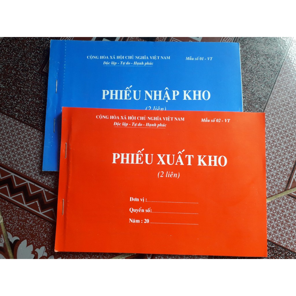 Phiếu nhập kho, Phiếu xuất kho A5 2 liên 60 tờ, 100 tờ | BigBuy360 - bigbuy360.vn