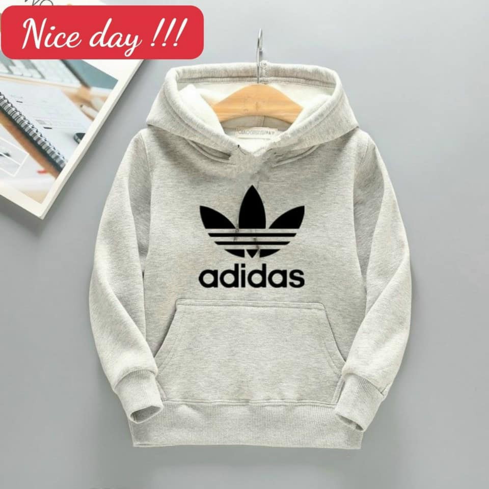 Áo hoodie bé trai bé gái phong cách thể thao ấm áp mùa mưa hàng VNXK