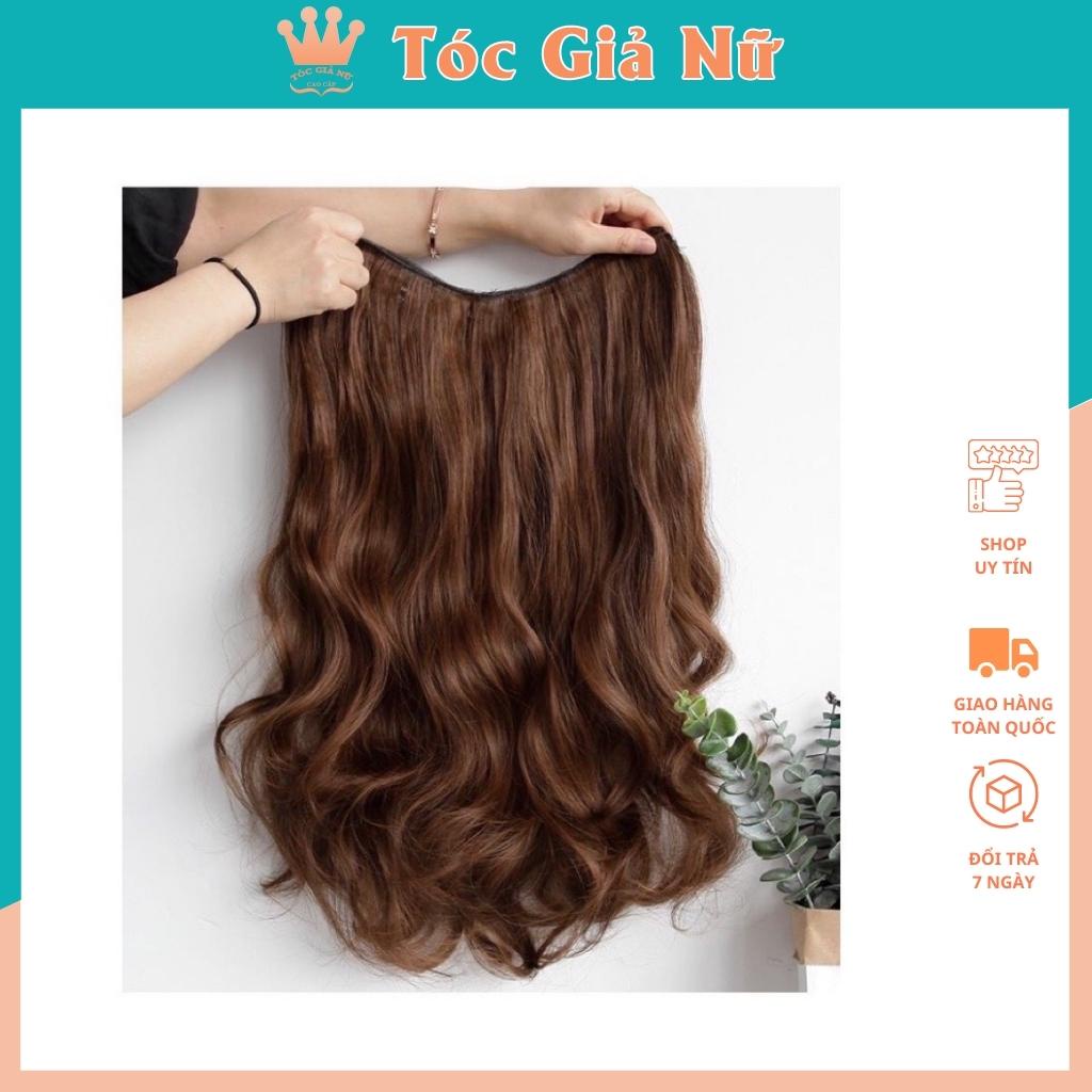 Tóc giả nữ đẹp / Free ship 99k / Tóc giả kẹp xoăn đuôi HQ230-60CM