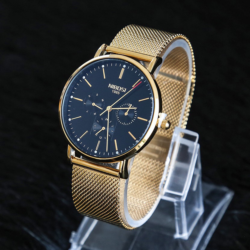 [Tặng vòng tay] Đồng hồ nam NIBOSI chính hãng NI2321-1.01 fullbox dây đeo hợp kim