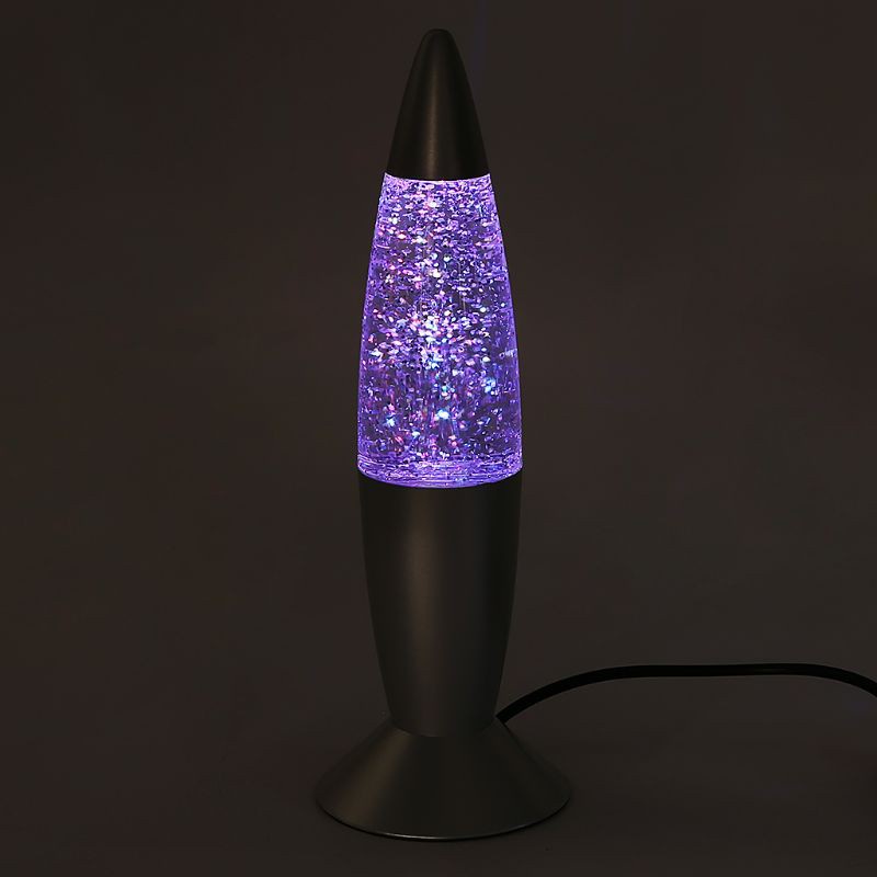 SPMH 3D Rocket Multi Color Changing Lava Lamp RGB LED Glitter Night Light Gift
