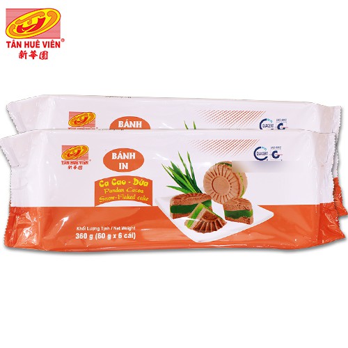 Bánh In Ca cao nhân Dứa Tân Huê Viên 360g