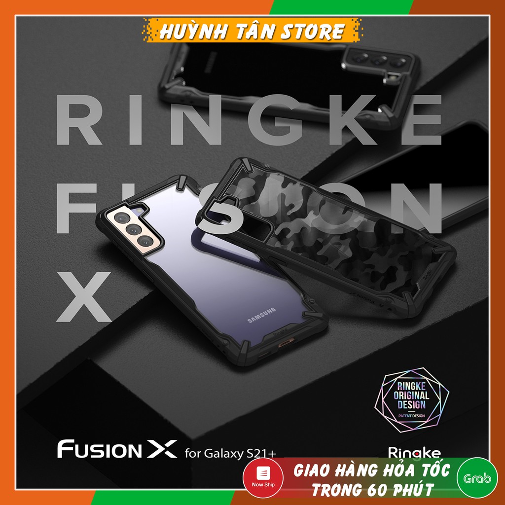 Ốp lưng Samsung S21 Plus chống sốc Ringke Fusion X chính hãng Korea