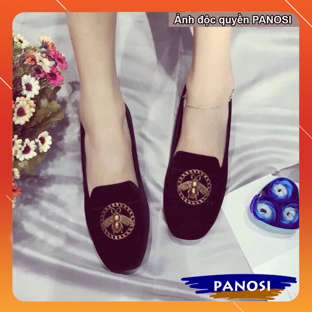 Giày bệt gắn họa tiết ong xích sang trọng | BigBuy360 - bigbuy360.vn