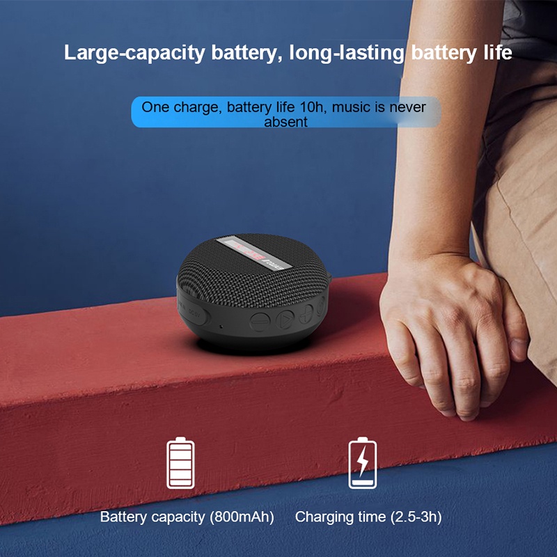 Loa Bluetooth Không Dây INWA Chống Nước Ipx65 Có Màn Hình LED Cho Xe Đạp / Xe Máy