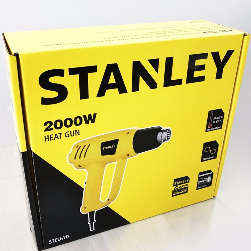 [ Sản Phẩm Hot ] Máy thổi hơi nóng Stanley STEL670 - tặng bút thử điện Stanley 66-119