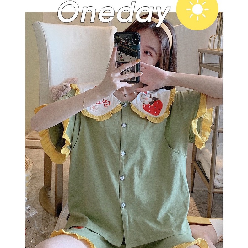 Bộ bầu - bộ sau sinh - chất liệu cotton - kiểu mới thời trang ( lá sen in quả Dâu ĐÙI )