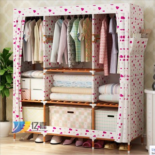 Tủ vải 3 buồng 8 ngăn size to