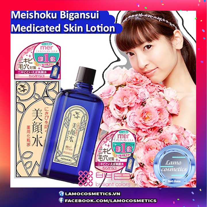 Nước Hoa Hồng Giảm Mụn Meishoku Bigansui Medicated Skin Lotion