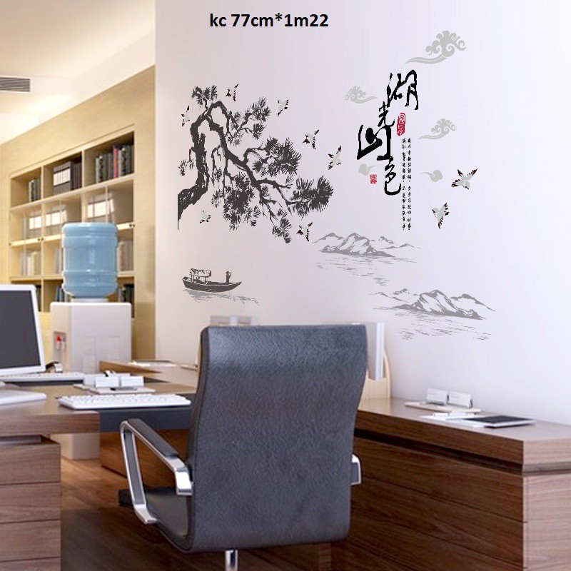 decal dán tường phong cảnh