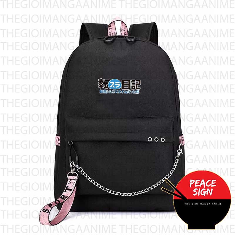 Balo thông minh ĐEN in hình Tensei-shitara Slime datta Ken Lúc đó, tôi đã chuyển sinh thành Slime