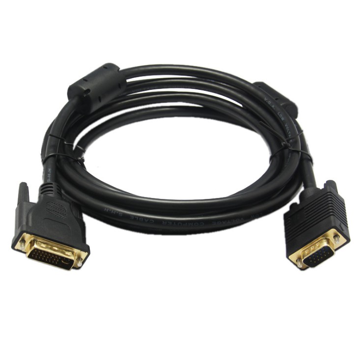 Cáp Chuyển Đổi Dvi 24 + 5 Sang Vga Male Sang Dvi-i Vga D-sub 15 Pin 1.5m 24 + 5