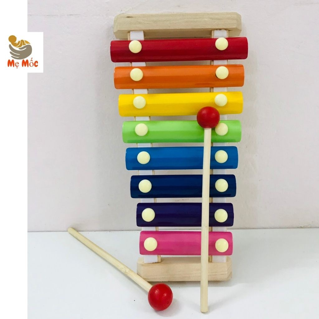 Đàn Gõ Nhạc cho bé - Đồ chơi Gỗ đàn gõ nhạc - Đàn Xylophone 8 thanh giúp bé kích thích phát triển giác quan[Shop Mẹ Mốc