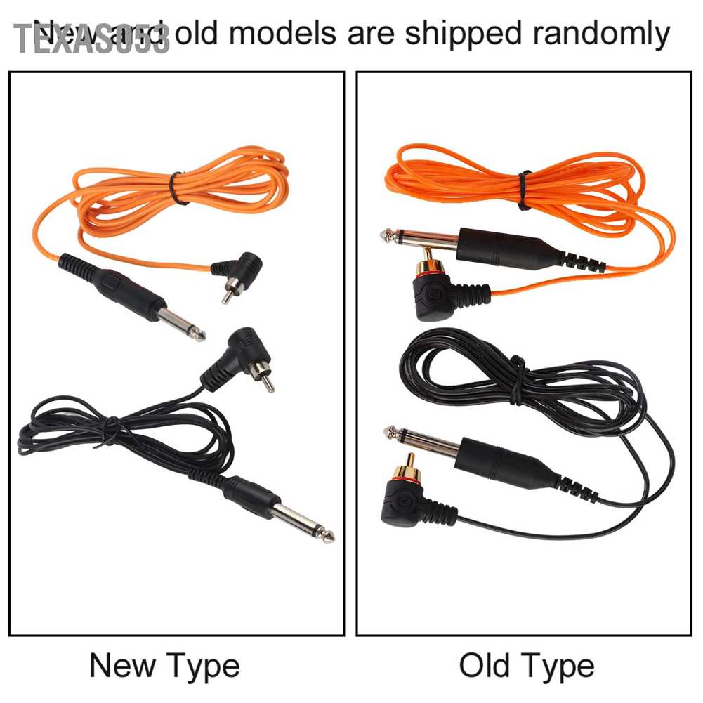 Hàng HOT Dây móc Máy xăm hình siêu mịn Giao diện RCA bền Dây kẹp góc khuỷu Dây cáp RCA cho máy xăm hình【Texas053】