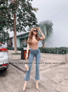 ÁO PHÔNG ZIP CỔ U DÂY CHÉO HOT CỰC