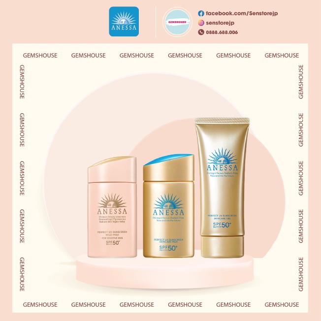 KEM CHỐNG NẮNG ANESSA SHISEIDO PERFECT UV SUNSCREEN SKINCARE MILK SPF 50+ PA++++ 60 ML NỘI ĐỊA NHẬT