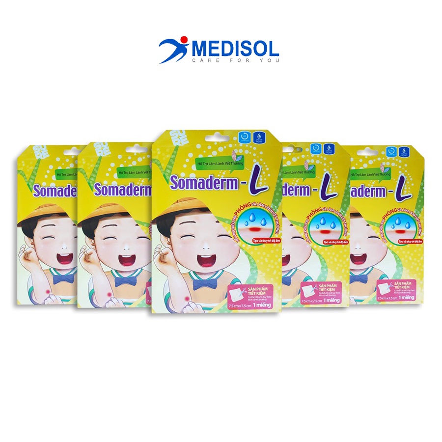 Combo 5 Miếng Dán Mụn Somaderm - L (7.5cm x 7.5cm)